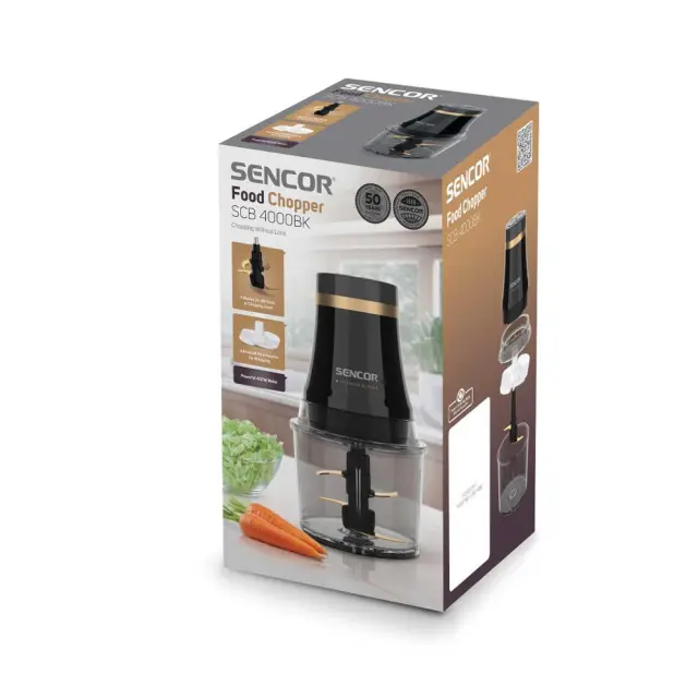 Πολυκόπτης Multi Sencor SCB 4000BK 400W με Δοχείο 1L me 4 Λεπίδες Τιτανίου 2