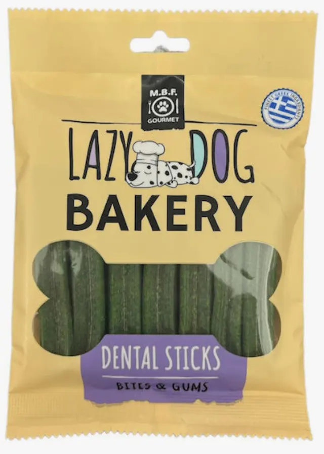 Lazy Dog Bakery Dental Sticks Μέντα 130gr Μονόχρωμο