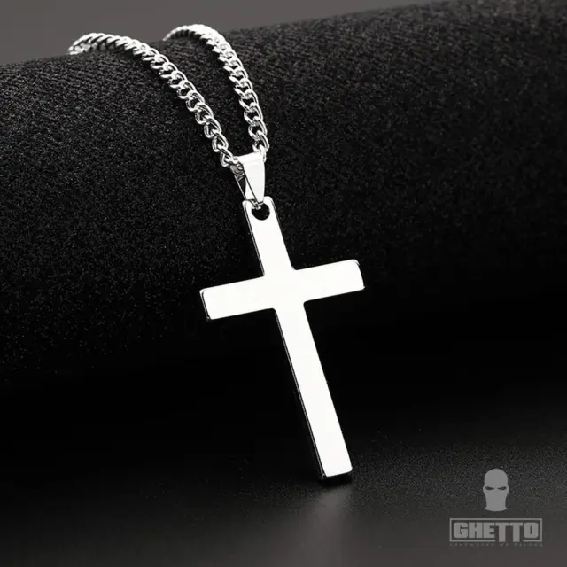 Ghetto Popular Cross 3 Colors Silver
