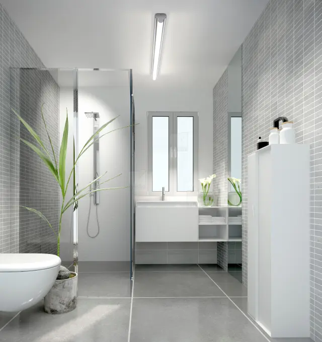 Φωτιστικό Μπάνιου LOOM-2 LED IP44 120cm Χρωμέ – Ρυθμιζόμενο Φως 3000K-4000K Χρώμιο
