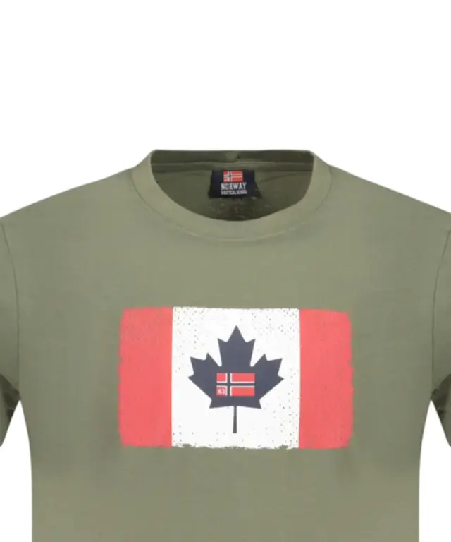 Norway Nautical School - Ανδρικό T-shirt Κοντομάνικο 856040-ARMY Χακί 3