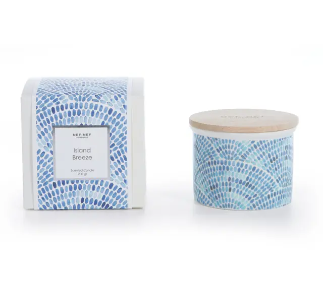 NEF-NEF ΑΡΩΜΑΤΙΚΟ ΚΕΡΙ ISLAND BREEZE 200gr NEF-NEF HOMEWARE, - BLUE (037430)