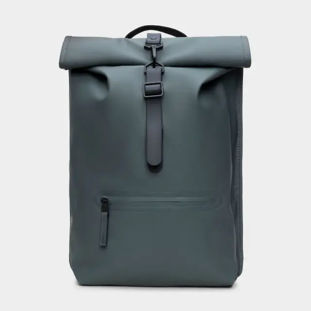 Σακίδιο Πλάτης Rains Rolltop Rucksack W3 13320-Dark Grey Γκρι Σκούρο - ONESIZE