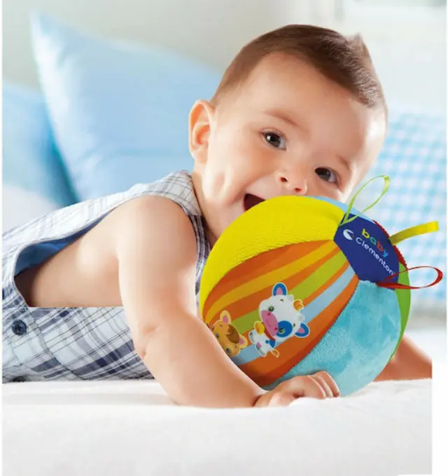 Baby Clem.Βρεφικό Παιχνίδι Μαλακή Μουσική Μπάλα Με Ζωάκια (1000-17464) 2
