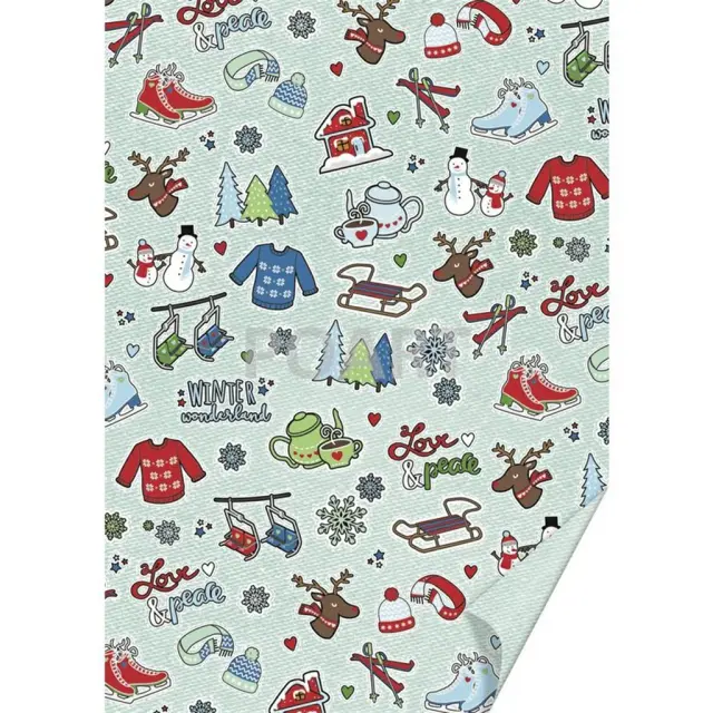 Heyda Τυπωμένο Χαρτόνι 50Χ70 300gr Winter Patches/ 2847717-28 (Heyda)