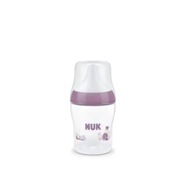 NUK Perfect Match Αnti-Colic Πλαστικό Μπιμπερό με Δείκτη Ελέγχου Θερμοκρασίας 0m+, 150ml