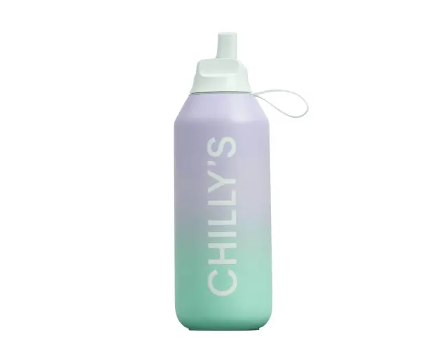 Μπουκάλι Θερμός Series 2 Flip Chilly's με πτυσσόμενο καλαμάκι, χωρητικότητα 500ml και διατήρηση θερμοκρασίας 24h κρύο - Morning Haze
