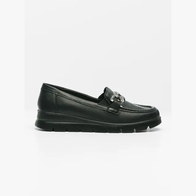 Imac Μοκασίνια-Loafers Γυναικείο δέρμα Μαύρο IMA/855810 NERO - 37