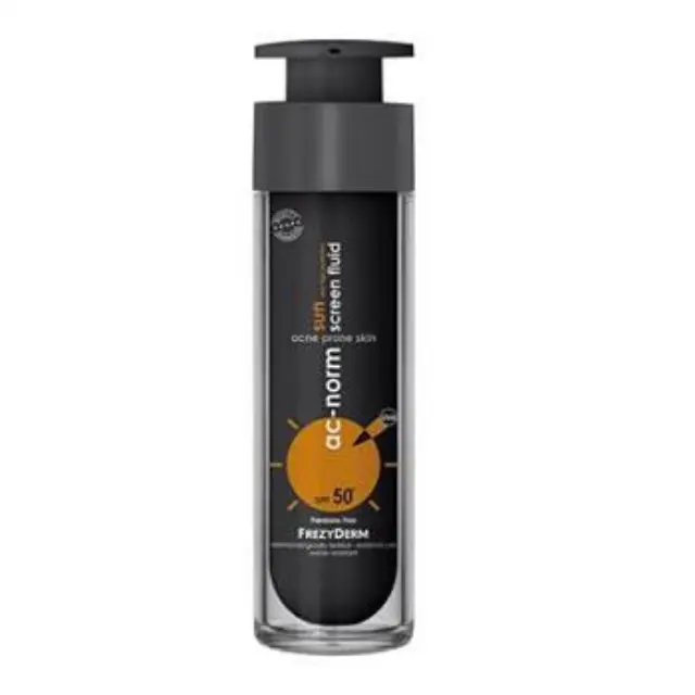 Frezyderm Active Ac-Norm Face Sun Screen Fluid SPF 50+ Αντηλιακή Kρέμα Προσώπου για Λιπαρές Επιδερμίδες με Ακμή, 50ml