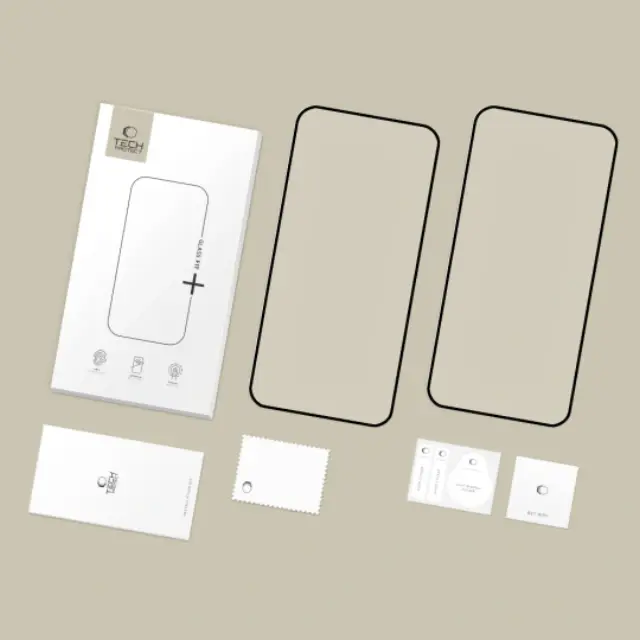 SZKŁO HARTOWANE TECH-PROTECT GLASS FIT+ 2-PACK XIAOMI 17T BLACK 3
