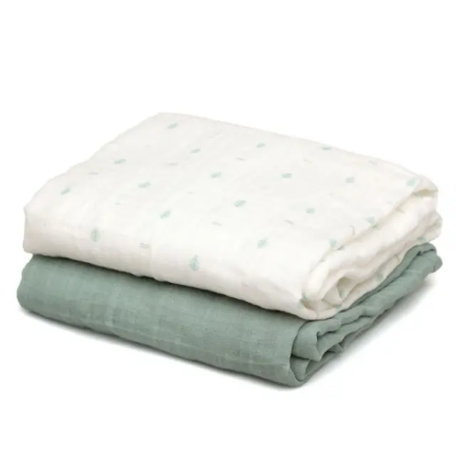Kiokids Μουσελίνα Bamboo Petit Mint 120x120cm 3