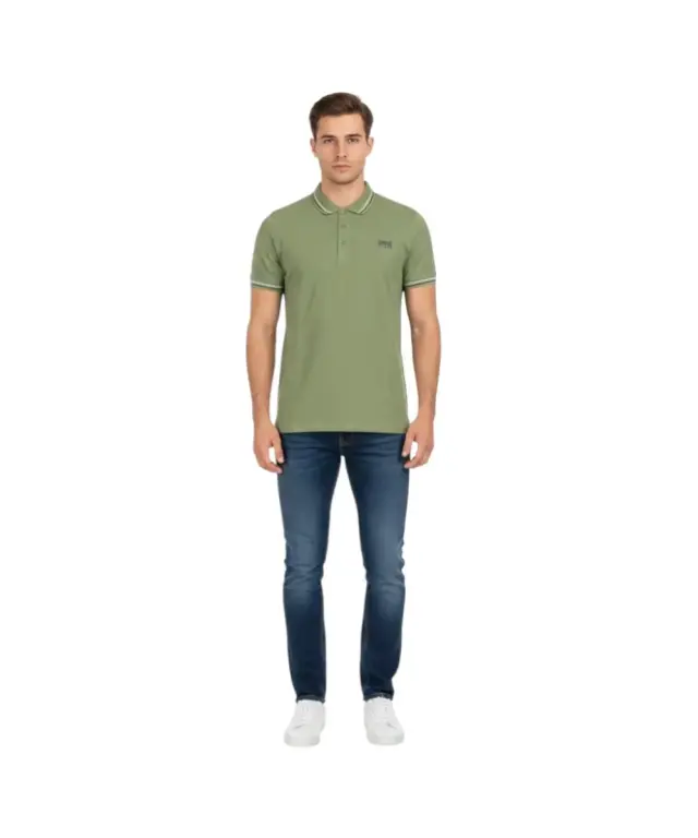 Cavalli Class - Ανδρικό Polo T-shirt QXT64TKB002-04050 Πράσινο - 2XL