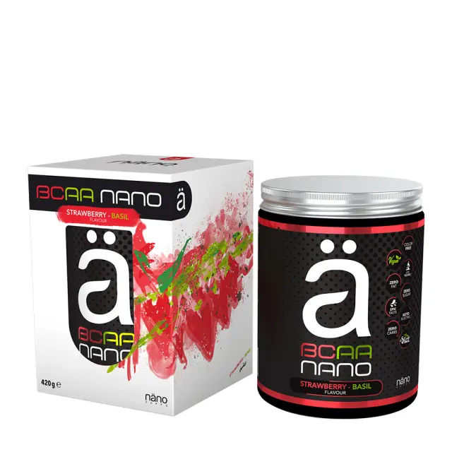 Nanosupps Amino Acid BCAA Nano Strawberry-Basil, 420 g