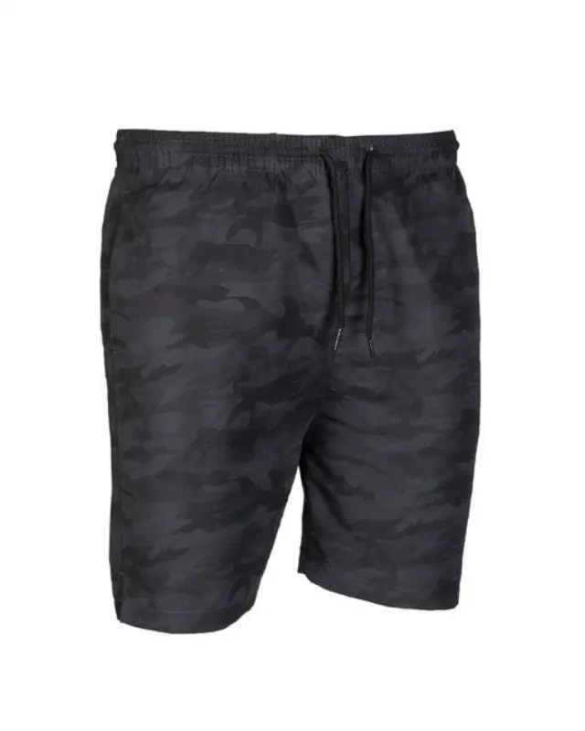Mil-Tec Dark Camo Swimming Shorts - Μαγιό-Σορτς για Καθημερινή Χρήση - 01-Black-Μαύρο
