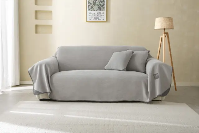 Ριχτάρι Πολυθρόνας 180x170 Beauty Home Artistic Art 8115 Γκρι Microvelour 3
