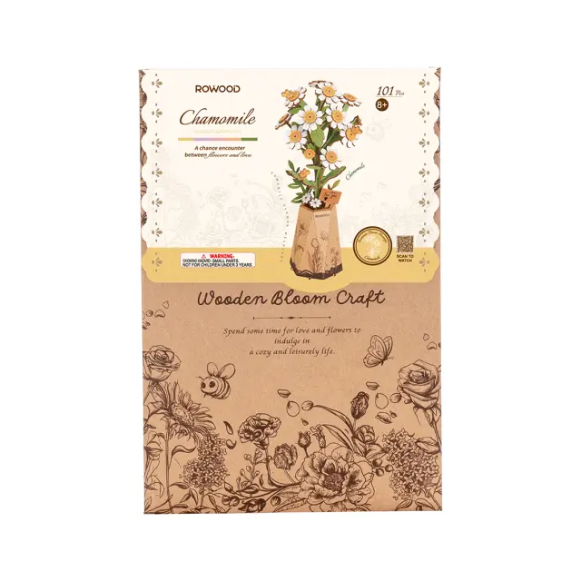 Robotime Wooden Bloom Craft Chamomile TW061 2