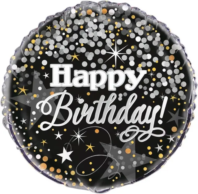 Μπαλόνι Φοιλ 18 Happy Birthday Glittering / 46 εκ