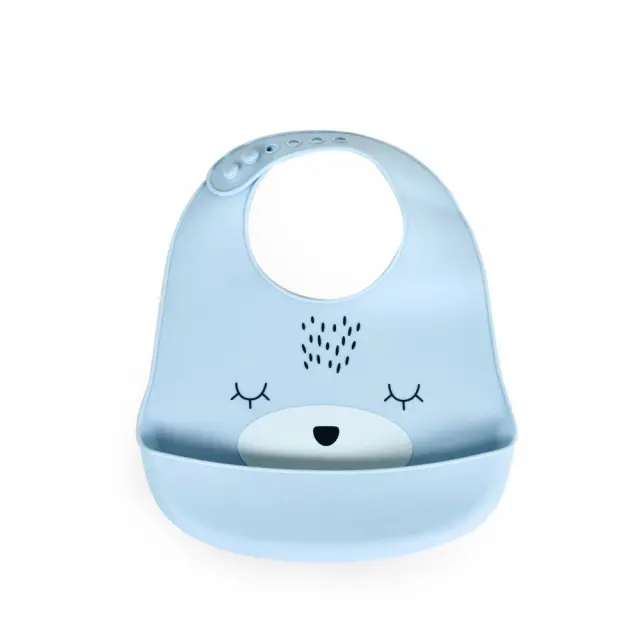Σαλιάρα Σιλικόνης Cangaroo Oscar Blue 3800146269609 2