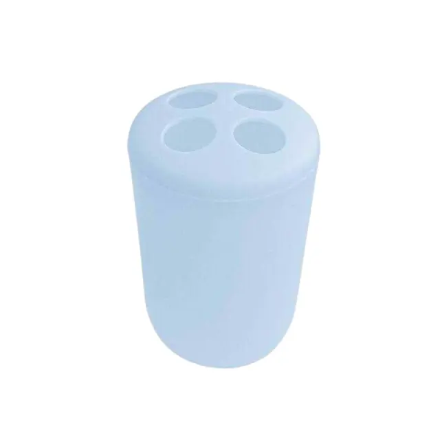 Θήκες οδοντόβουρτσας πλαστικές σε σετ 5Χ - Light Blue - 21686
