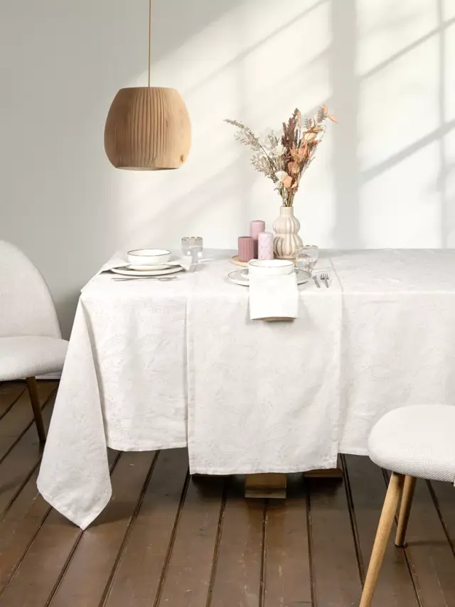 Τραπεζομάντηλο Flow - Beige Μπεζ Τραπεζομάντηλο 160x310