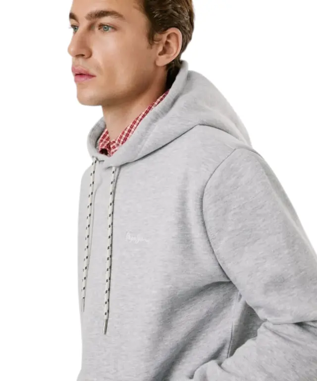 Pepe Jeans - Ανδρικό Φούτερ Logo Hoodie PM5800016-933 Γκρι 2