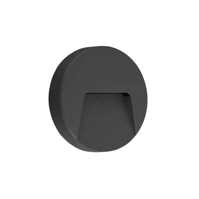 Pam Φωτιστικό Led τοίχου στρογγυλό 3W IP65 ø13.5x3cm ανθρακί