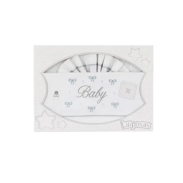 Ιnterbaby My Baby Σεντόνια Λίκνου Σετ 3 Τεμ 50×80 Grey