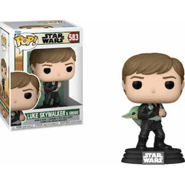 Funko Pop! Star Wars: Book of Boba Fett - Luke Skywalker and Grogu (TRNG) #583 Figure