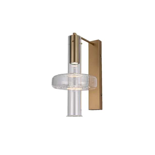 ΦΩΤΙΣΤΙΚΟ ΤΟΙΧΟΥ ACA HM25026B ΧΡΥΣΟ ΔΙΑΦΑΝΕΣ COB 5W 3000K IP20 L22XW28XH38CM / HM25026B