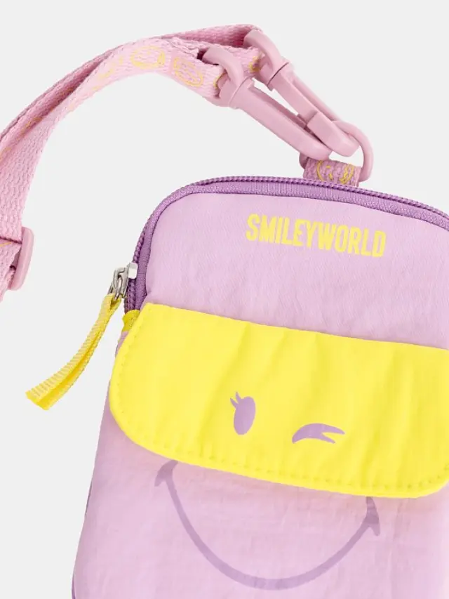 Παιδικό Τσαντάκι για Κορίτσια Smiley Crossbody ΡΟΖ - One Size 3