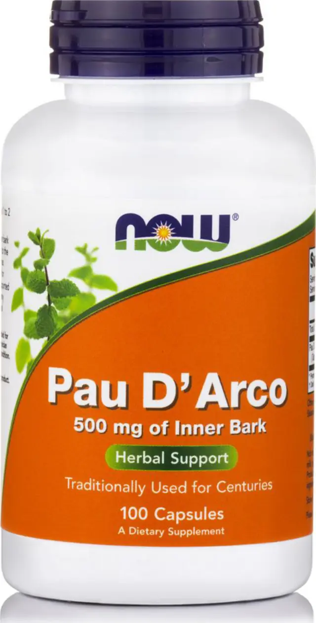 Now Foods Pau D' Arco 500 mg 100 Veg Capsules