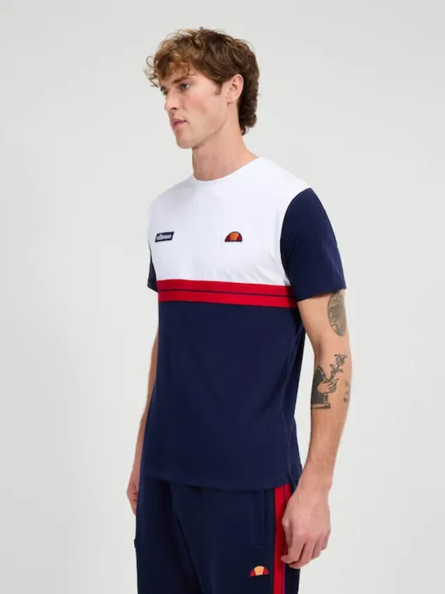 Ellesse T-Shirt White Navy Κοντομάνικο Ανδρικό White Navy - L 3