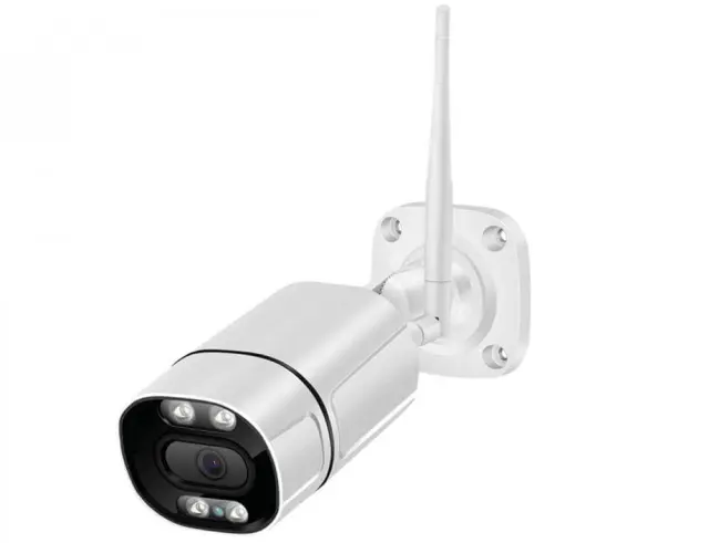 IP Camera Εξωτερική - Jager GN-HAU60-W400CH - FHD - Νυχτερινή Λήψη - Αδιάβροχη - WiFi - WhiteGN-HAU60-W400CH
