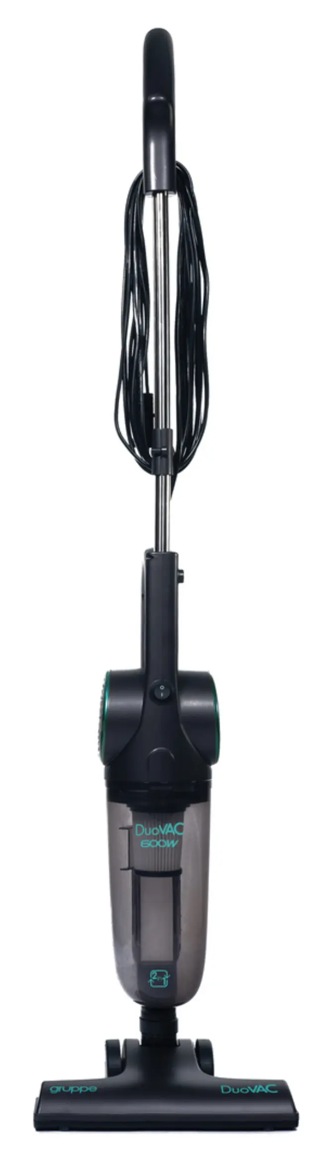 Gruppe cj-c2 Duovac Ηλεκτρική Σκούπα 2 σε 1 Stick & Χειρός 600W Μαύρη