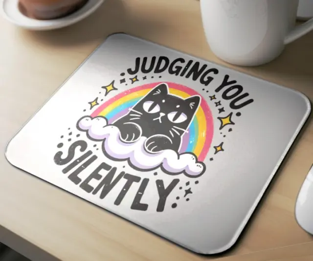 Mousepad cat A02 Διαστάσεις: 23cm(μήκος) x 20cm (ύψος) 2