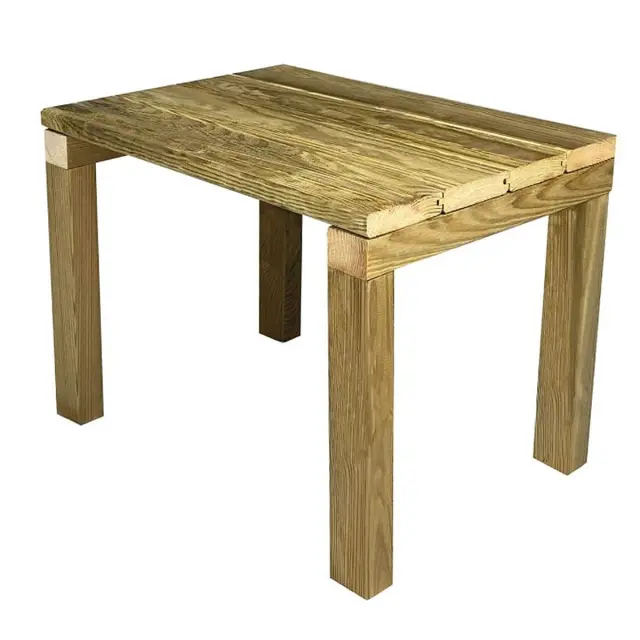 Τραπεζάκι Παραλίας LUGANO Φυσικό Ξύλο 48x37x36cm