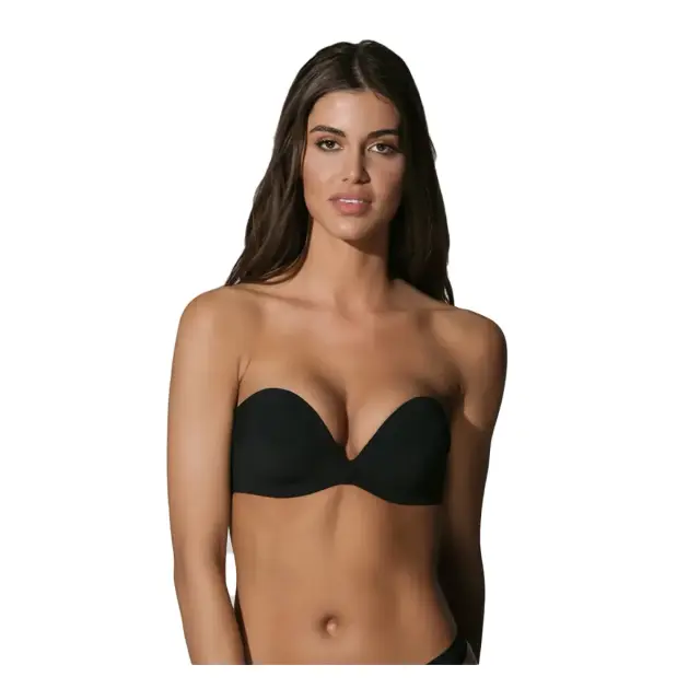 Luna Γυναικείο Σουτιέν Secret Sense Strapless, Χρώμα Μαύρο