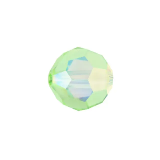 Swarovski 5000 Faceted Round Peridot AB 6mm - 10τεμ