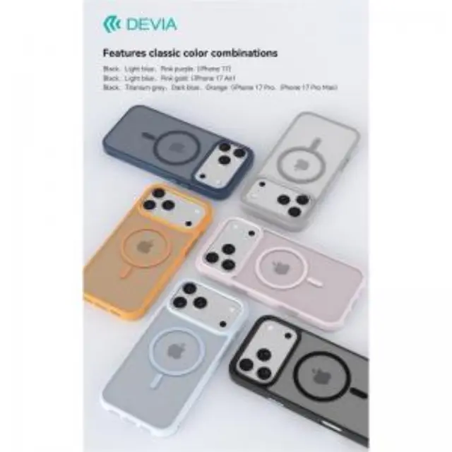 Θήκη TPU & PC Devia Apple iPhone Air Magnetic Shock Proof Pino Μαύρο N70383 3