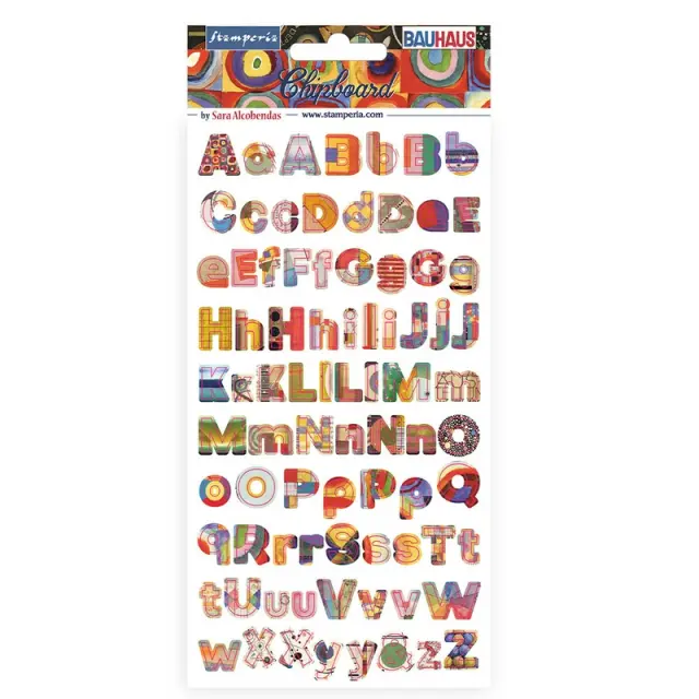Die Cuts Chipboard Stamperia 15x30cm, Bauhaus