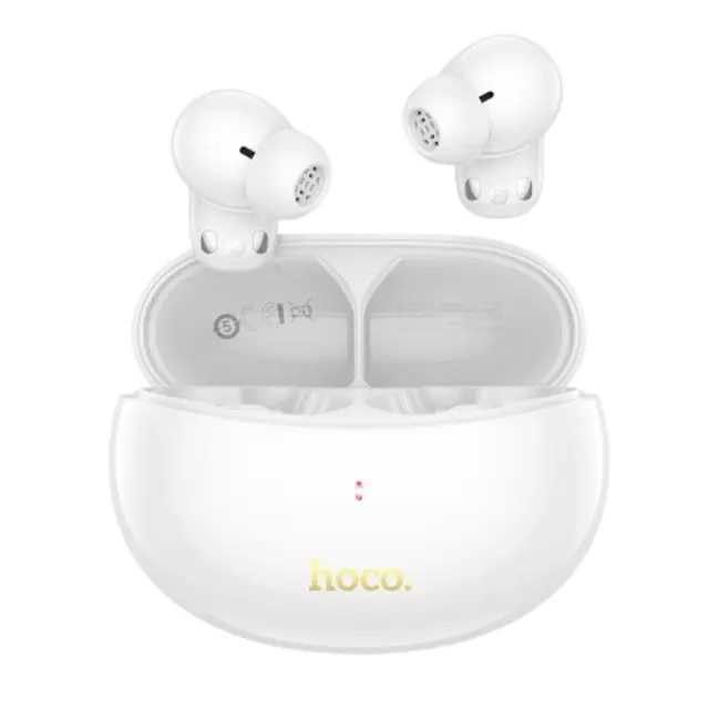 Hoco In-ear Bluetooth Handsfree Ακουστικά με Θήκη Φόρτισης Άσπρα EQ17 2