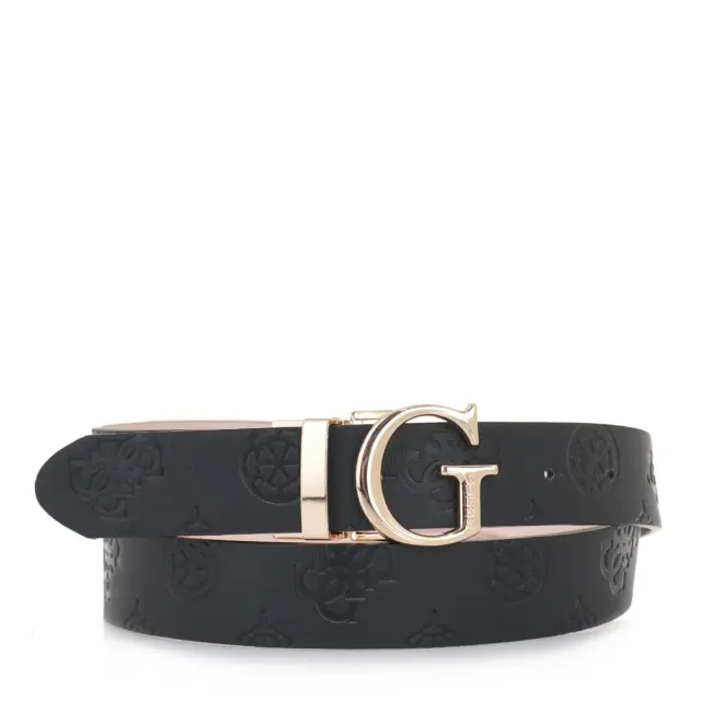 ΖΩΝΗ ΜΑΥΡΟ/ΜΠΕΖ GUESS-BW7861P3430-BBI - S