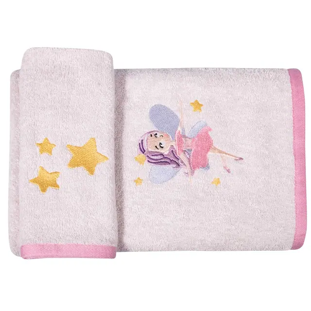 Σετ Πετσέτες 2Τ 30x50-70x130 400gsm Baby Greenwich Polo Club Essential 8868 Pink 100% βαμβακερό