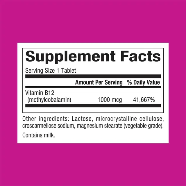 Natural Factors B12 Methylcobalamin 1,000 mcg 2