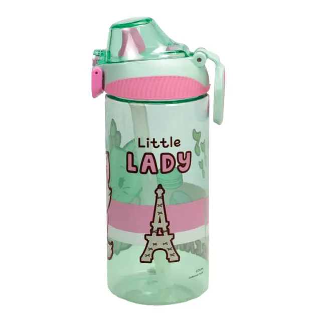 Gim Παγούρι Tritan με Καλαμάκι 450ml Disney Marie (552-25218) 3