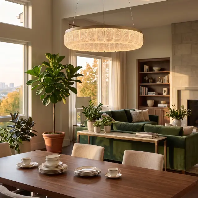 ΚΡΕΜΑΣΤΟ ΦΩΤΙΣΤΙΚΟ ACA HM251486G ΧΡΥΣΟ LED 45W 2700K-3000K-4000K IP20 D60XH120CM / HM251486G 2