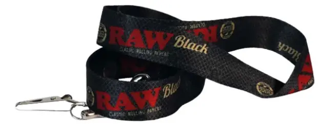 Raw Lanyard Μπρελόκ Κρεμαστό Κορδόνι για τα Κλειδιά - 45cm Black 2