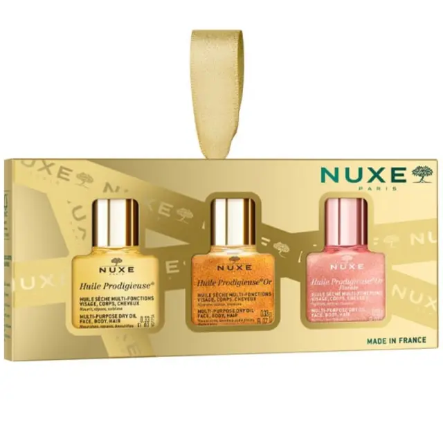 Nuxe Xmas Set με Huile Prodigieuse Ξηρό Έλαιο για Θρέψη 10ml Huile Prodigieuse Or Ξηρό Έλαιο για Θρέψη με Άρωμα 10ml & Huile Prodigieuse Or Florale Ξηρό Έλαιο για Λάμψη με Άρωμα 10ml 1σετ