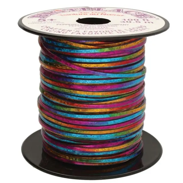 Κορδόνι Νάυλον Pepperell Rexlace Britelace 2.35x0.76mm - Rainbow Tie Dye - 30m