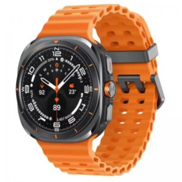 Samsung Galaxy Watch Ultra (L705 2025) LTE 47mm (Region East) 64GB (2GB Ram) Titan Gray Case με Orange Band EU 2